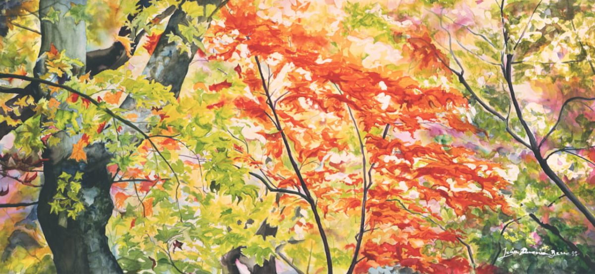Japanese Garden View // 115 x 53 cm
