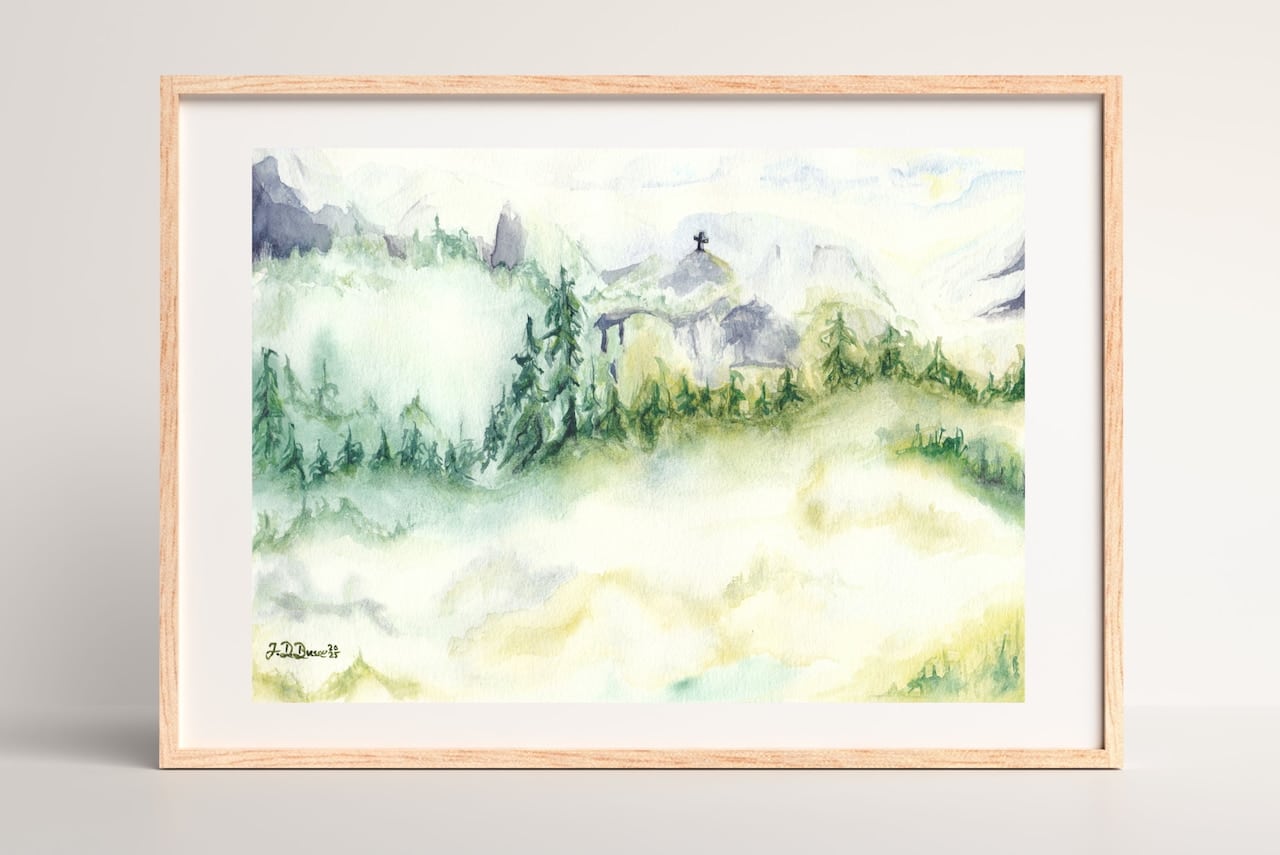 Nebelwald // 26,5 x 19 cm – Bild 3