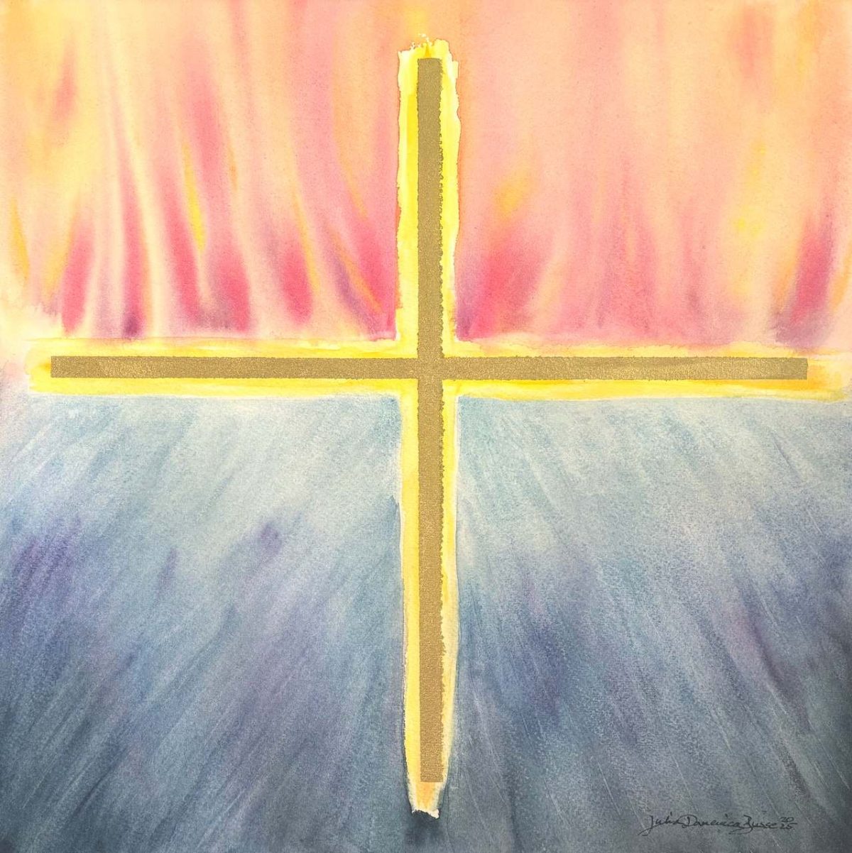 HOLY FLAMES Cross No. 1 // 41,5 x 41,5 cm *
